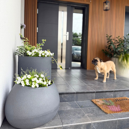 Donica ogrodowa Fero wys. 40x40 cm, antracyt