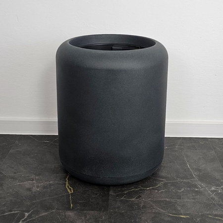 Duża doniczka Ambiente wys. 60x48cm z wkładem, ciemny grafit