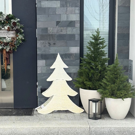 Donica do salonu Aria wys. 40x47 cm, kremowa