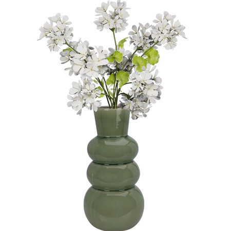 Wazon ceramiczny Bubble wys.25x13 cm, zielony