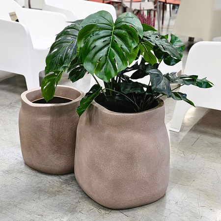 Donica na taras Bolsa wys. 48x46 cm, brązowa