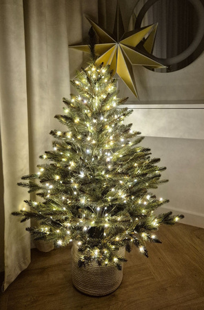 Choinka sztuczna w doniczce Świerk Alpejski 140 cm PVC+PE