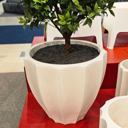 Donica ogrodowa Avia wys. 54x60 cm, kremowa