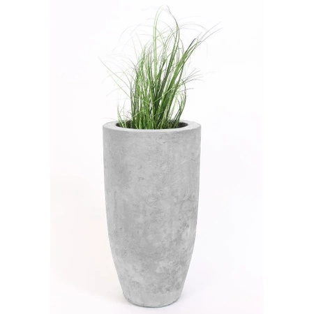 Wysoka donica Tulip  - włókno szklane imitujące beton architektoniczny, wys. 62 cm średnica 32 cm