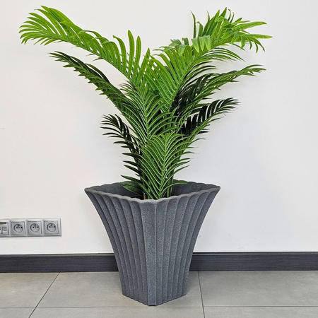 Donica ogrodowa Gaja wys.42x40 cm, szara