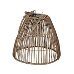 Lampa solarna boho Luna wys. 23x24 cm, brązowa