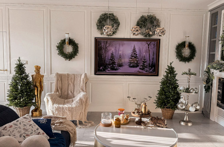 Choinka sztuczna w doniczce Świerk Norweski 140 cm 100% PE