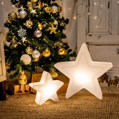 Świecąca Gwiazda led Star 28 cm, żarówka o zimnej barwie