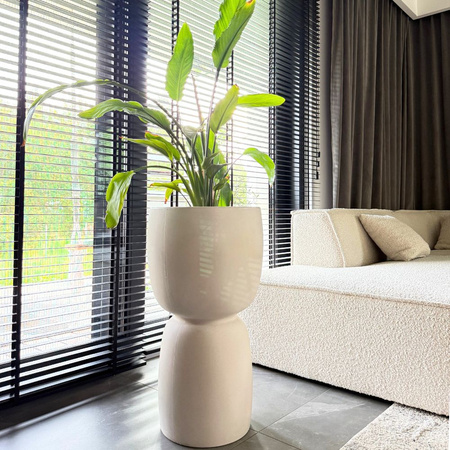 Donice ogrodowe Duala wys. 41, 54 i 70 cm, antracyt, zestaw