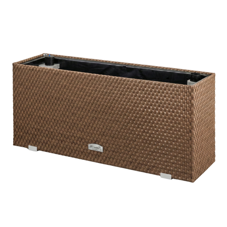 Donica technorattanowa z nawodnieniem i ociepleniem 95x43 cm, różne kolory