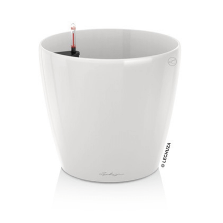 Duża donica  okrągła Lechuza Classico wys. 55x60 cm, biała