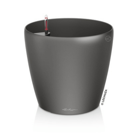 Duża donica okrągła Lechuza Classico wys. 55x60 cm, antracyt