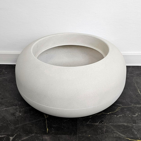 Donica okrągła Ufo wys. 22x48 cm, czarna