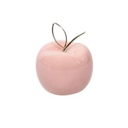 Figurka dekoracyjna różowe Jabłko 10x8 cm