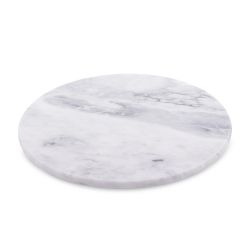 Patera obrotowa marmurowa Marble średnica 30 cm, szara
