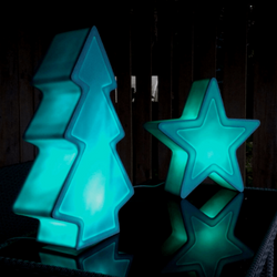 Zestaw świąteczny Choinka Navi + Gwiazda Ariel, kolor baby blue