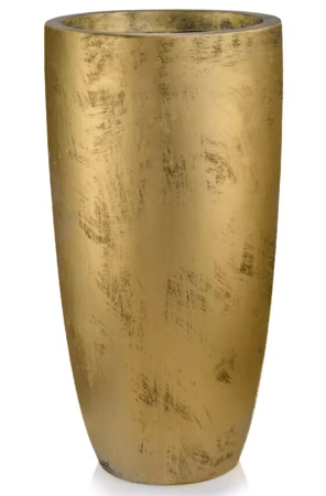 Złota donica wysoka Hera wys. 78 cm