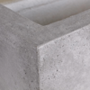 Prostokątna donica Pillar  - włókno szklane imitujące beton architektoniczny, wys. 48 x 30 cm