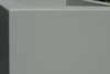 Prostokątna donica z włókna szklanego Wall wys. 80 x 90 x 30 cm, biała